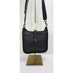 Rebecca Minkoff Unlined Feed Leather Crossbody bag black